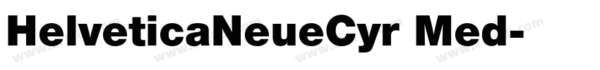 HelveticaNeueCyr Med字体转换